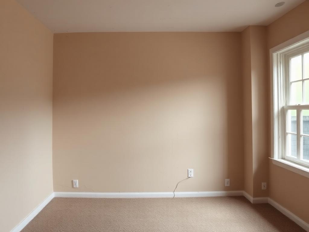 Wall — plain and dated